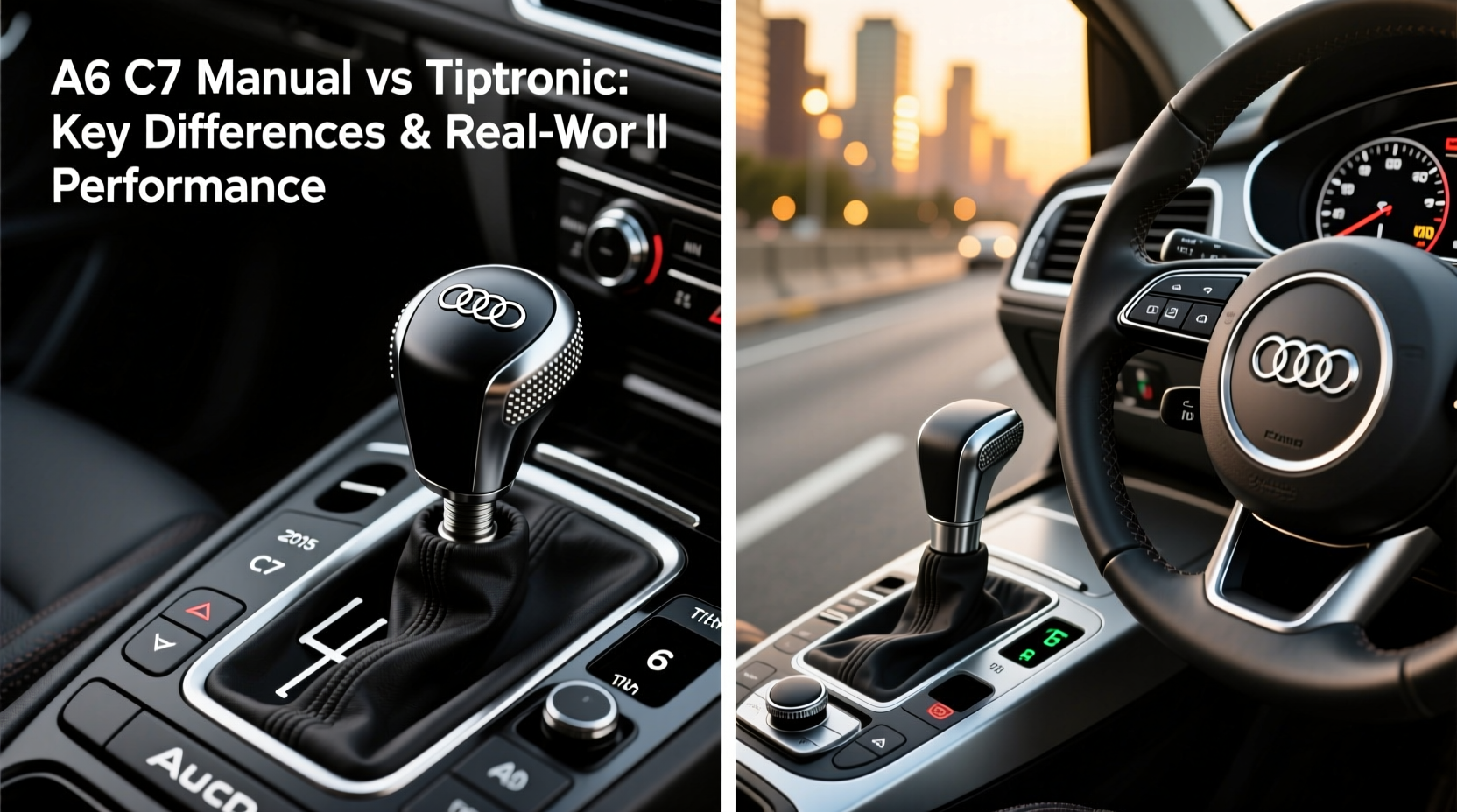 a6 c7 manual vs tiptronic shifter