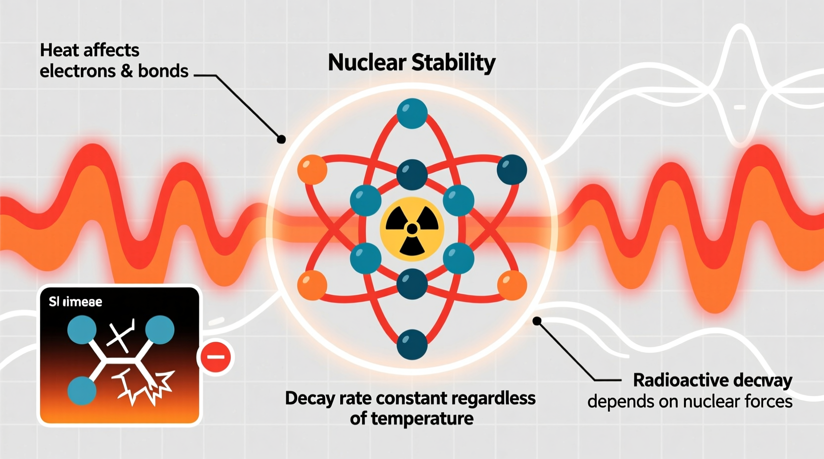 why radioactive decay isnt affected by heat understanding nuclear stability