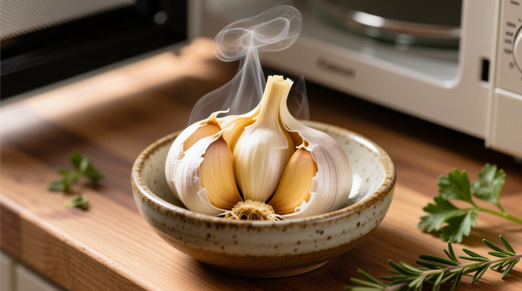 microwave garlic to make it even easier to peel
