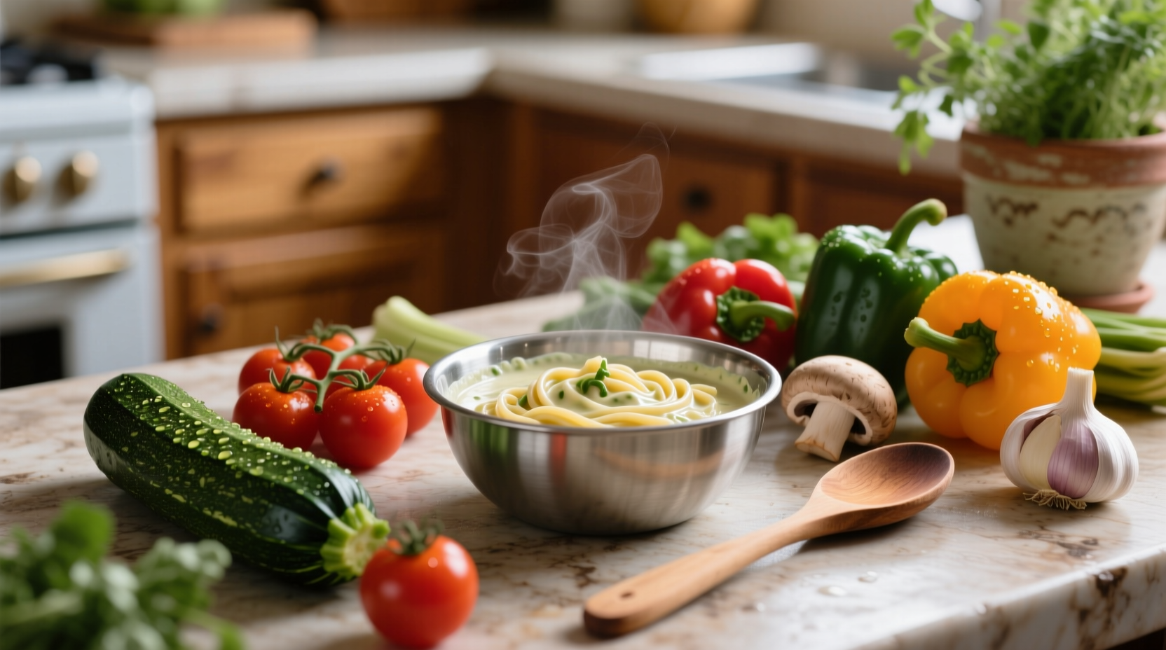how to make no cook pasta sauce from basically any vege