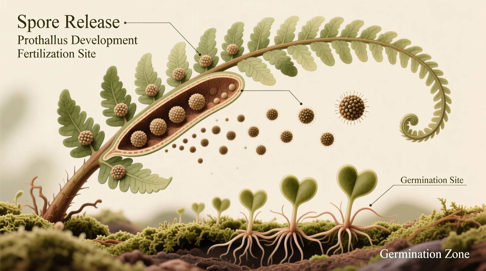 how to grow ferns from spores