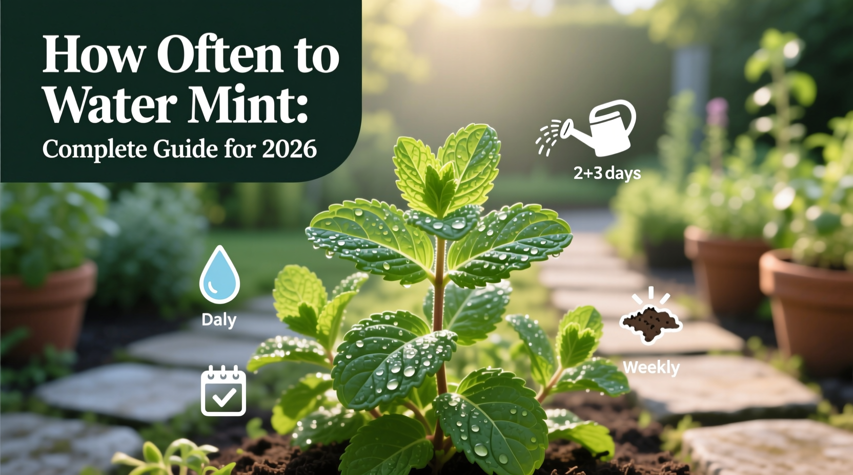 how often should i water mint