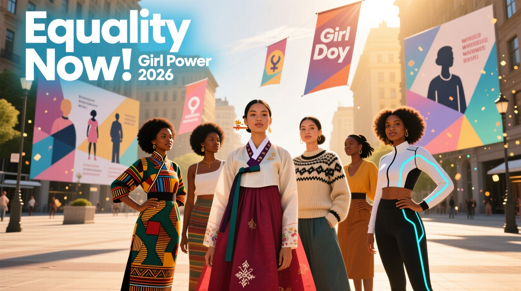 international womens day girl power