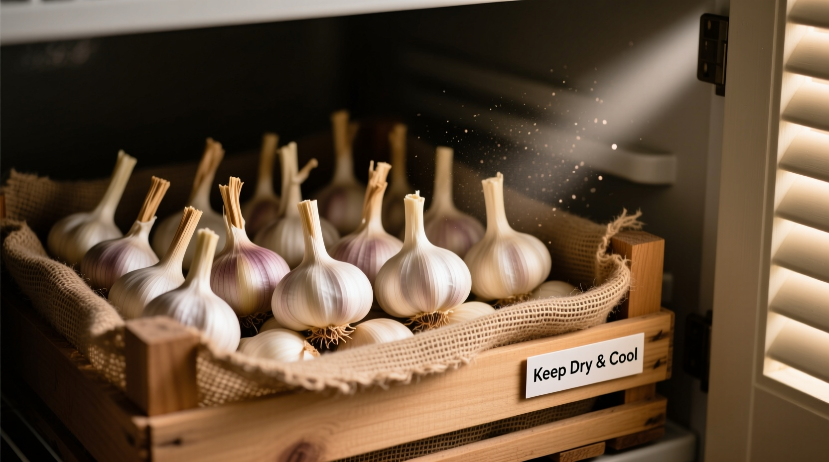 best way to store garlic bulbs