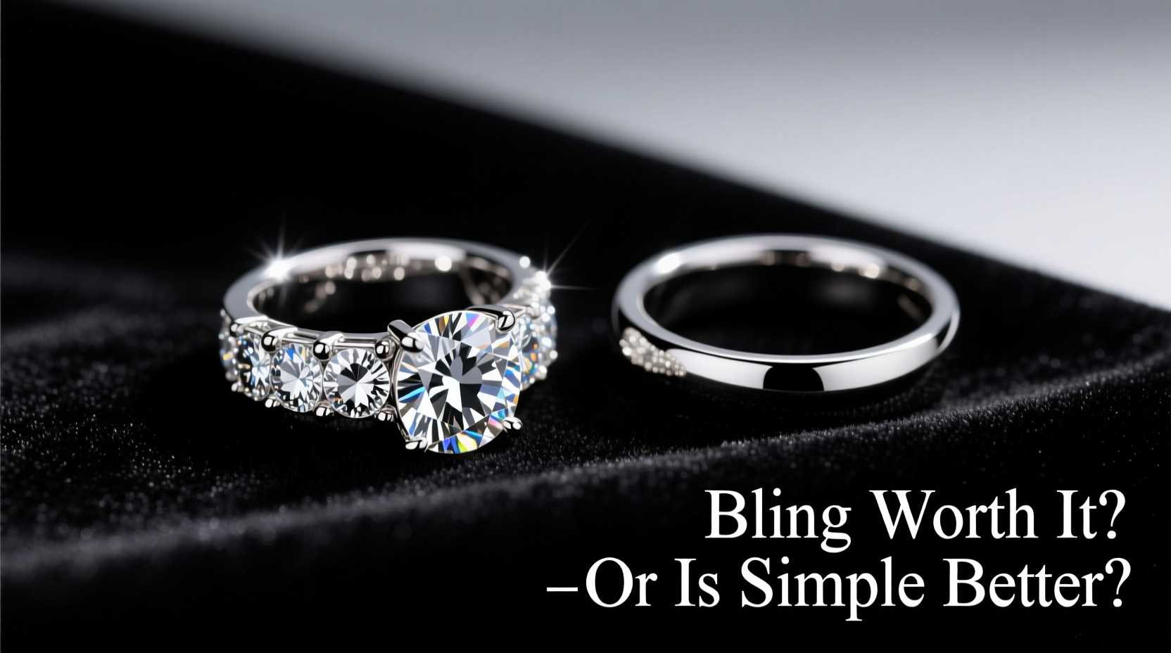 iced out ring vs plain ring is the bling worth it or is simple better