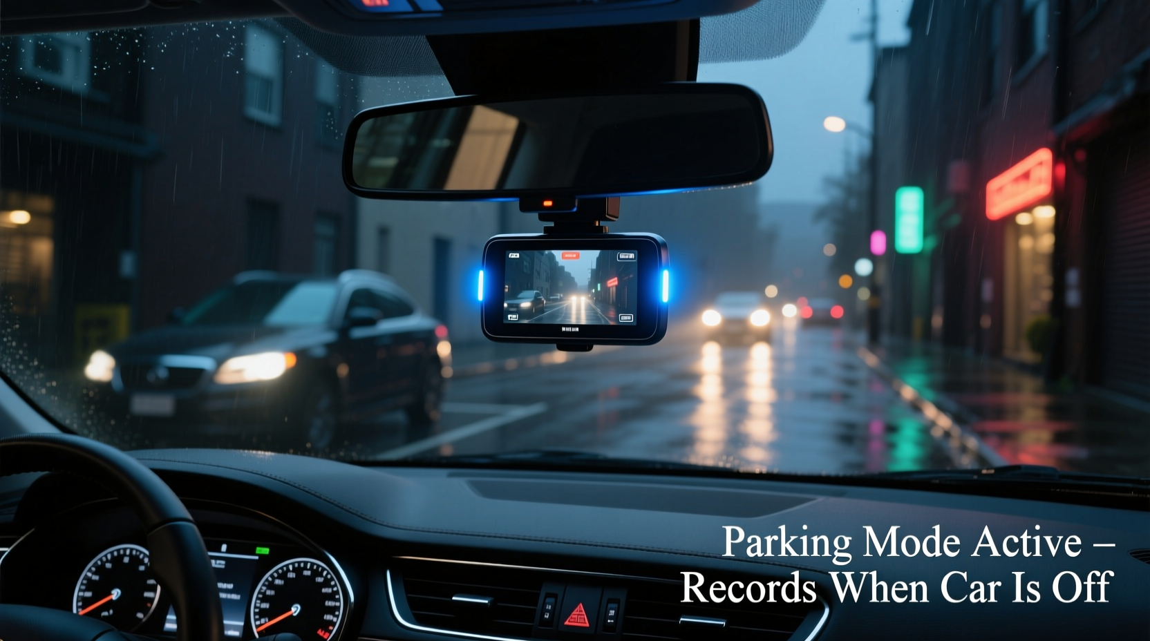 do dashcams record when the car is off