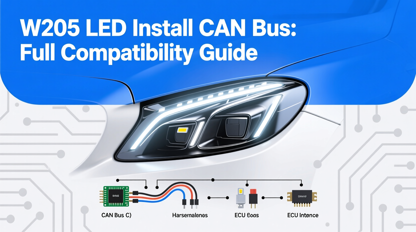 W205 LED Install CAN Bus: Full Compatibility Guide