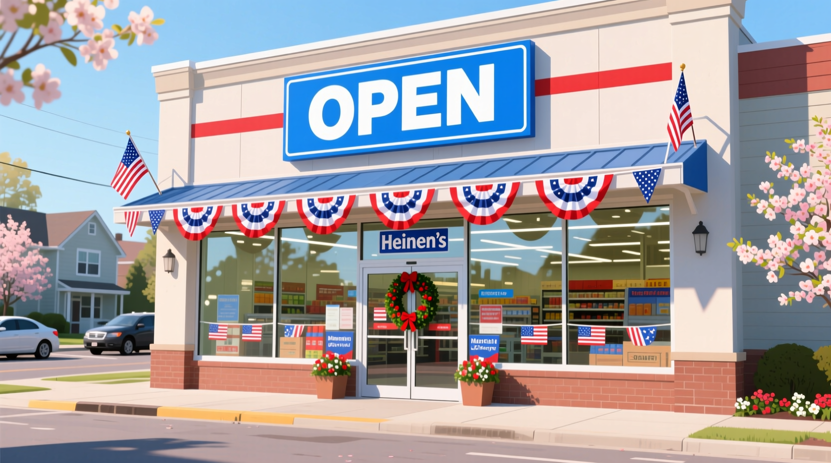 is heinens open on memorial day