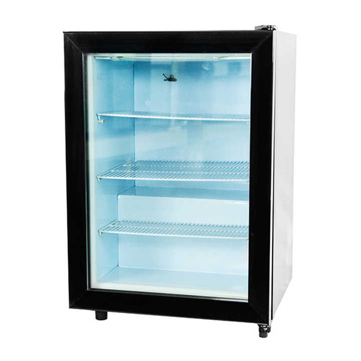 ホーム用野菜ディスプレイクーラー 透明ガラスドア冷蔵庫 80L SC-80H