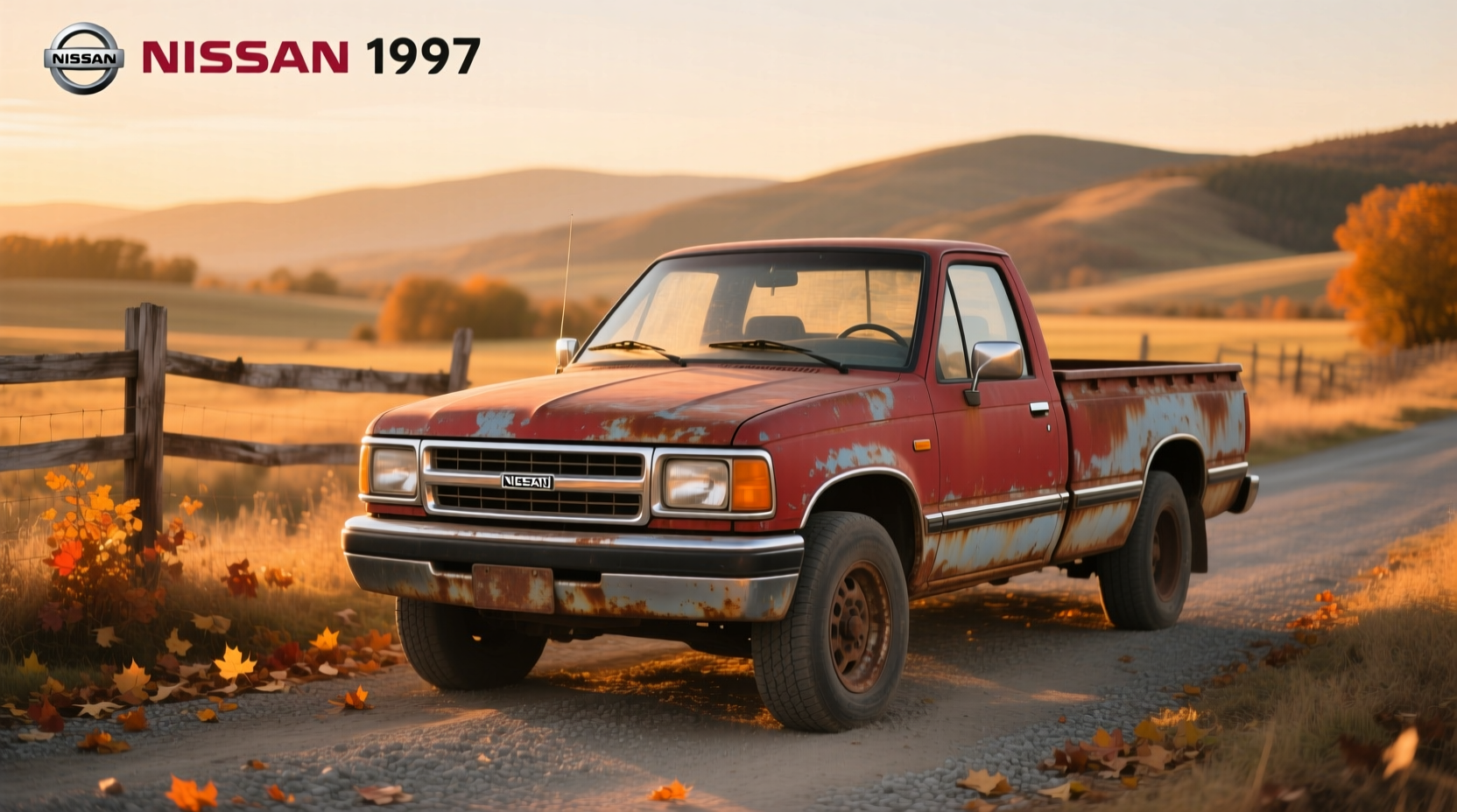 1997 Nissan Pickup Truck exterior view showing rugged design and boxy shape