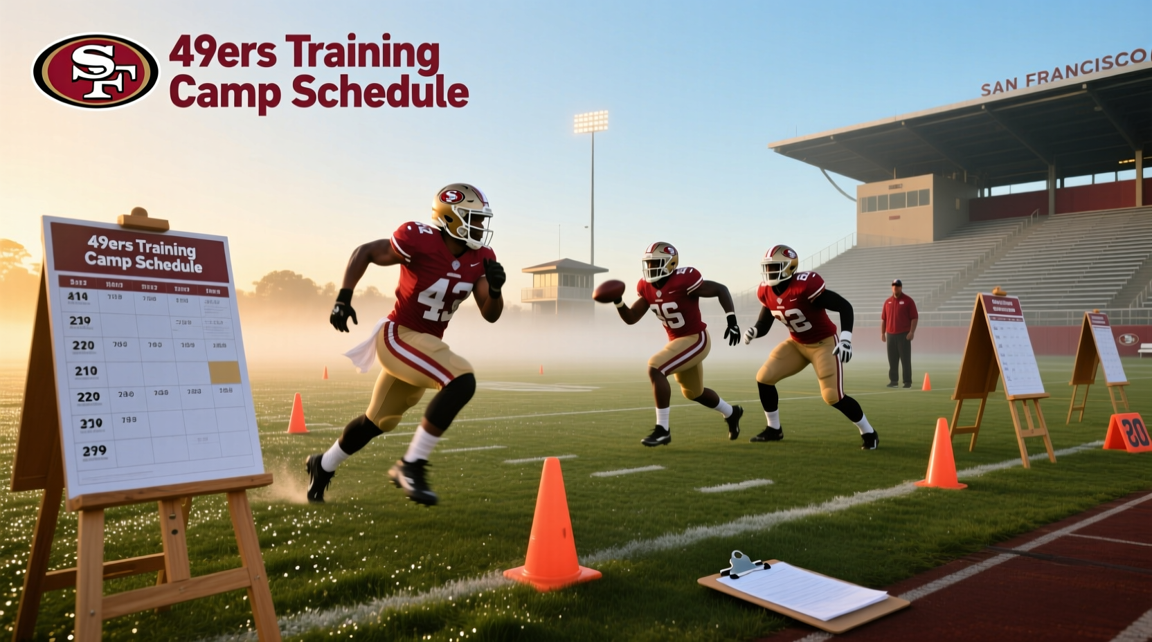 49ers training camp schedule guide
