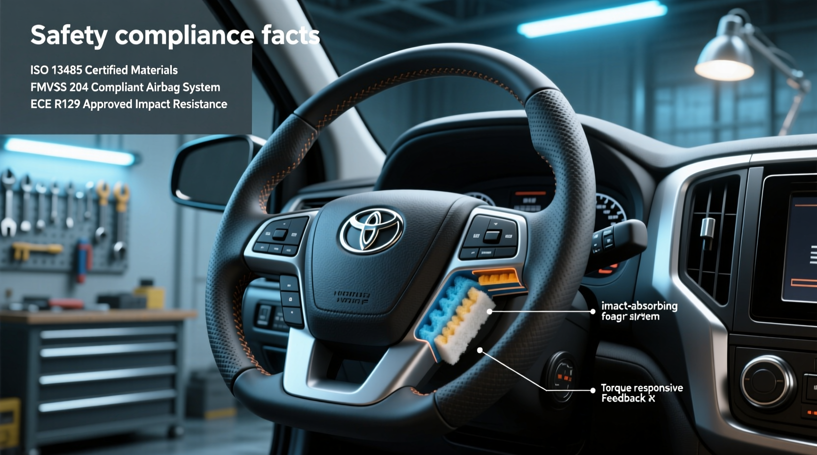 hilux n70 steering wheel safety compliance