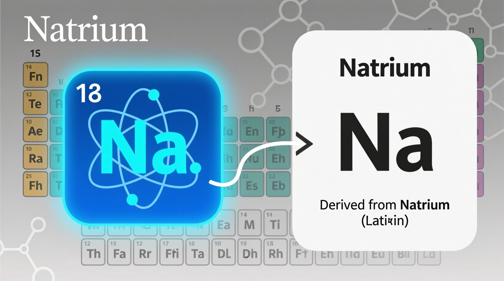 why is sodium na on the periodic table element symbol explained