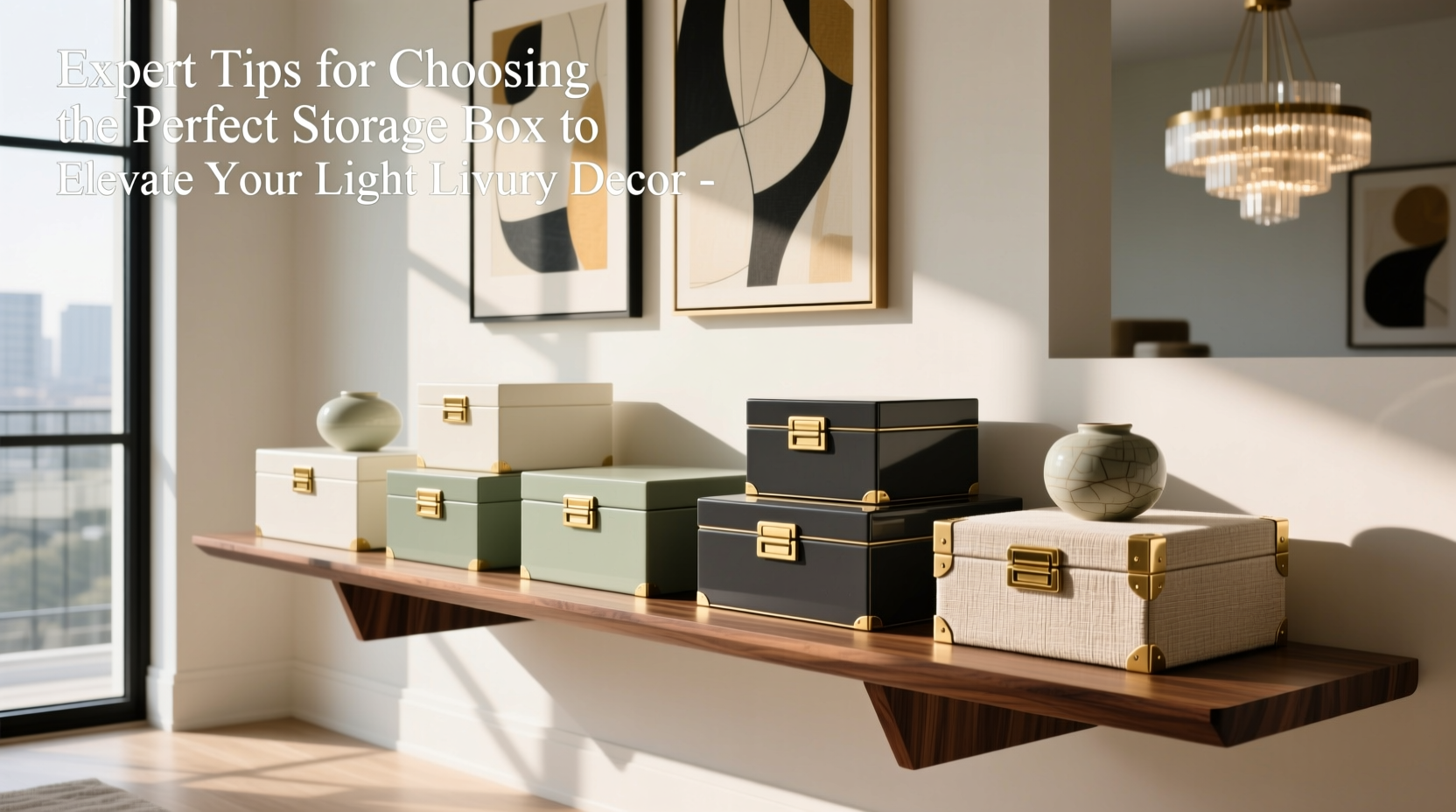 expert tips for choosing the perfect storage box to elevate your light luxury decor