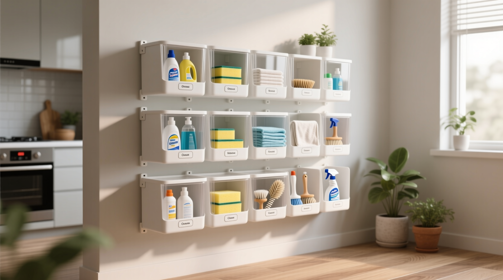 organized cleaning supplies storage solutions for your products