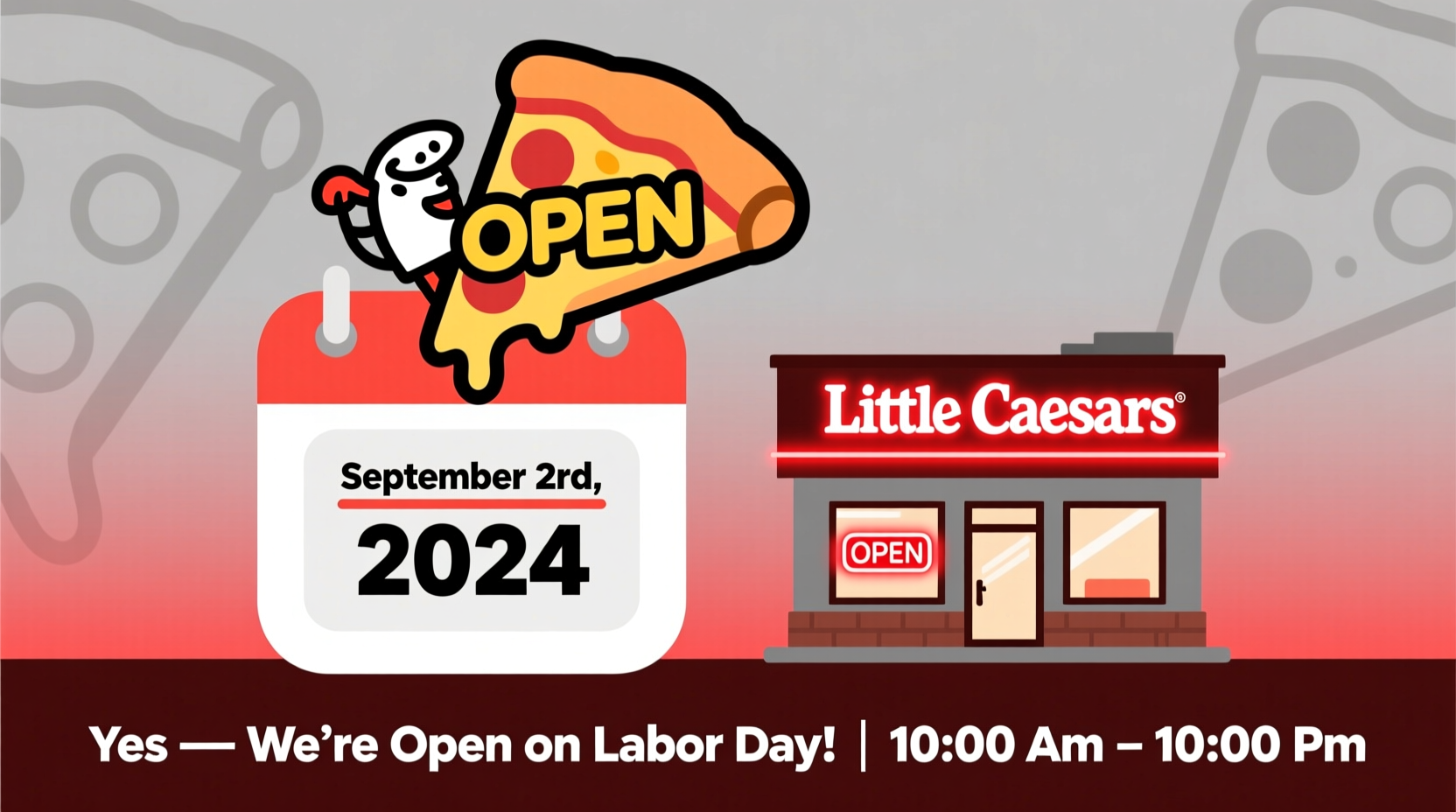 is little caesars open on labor day