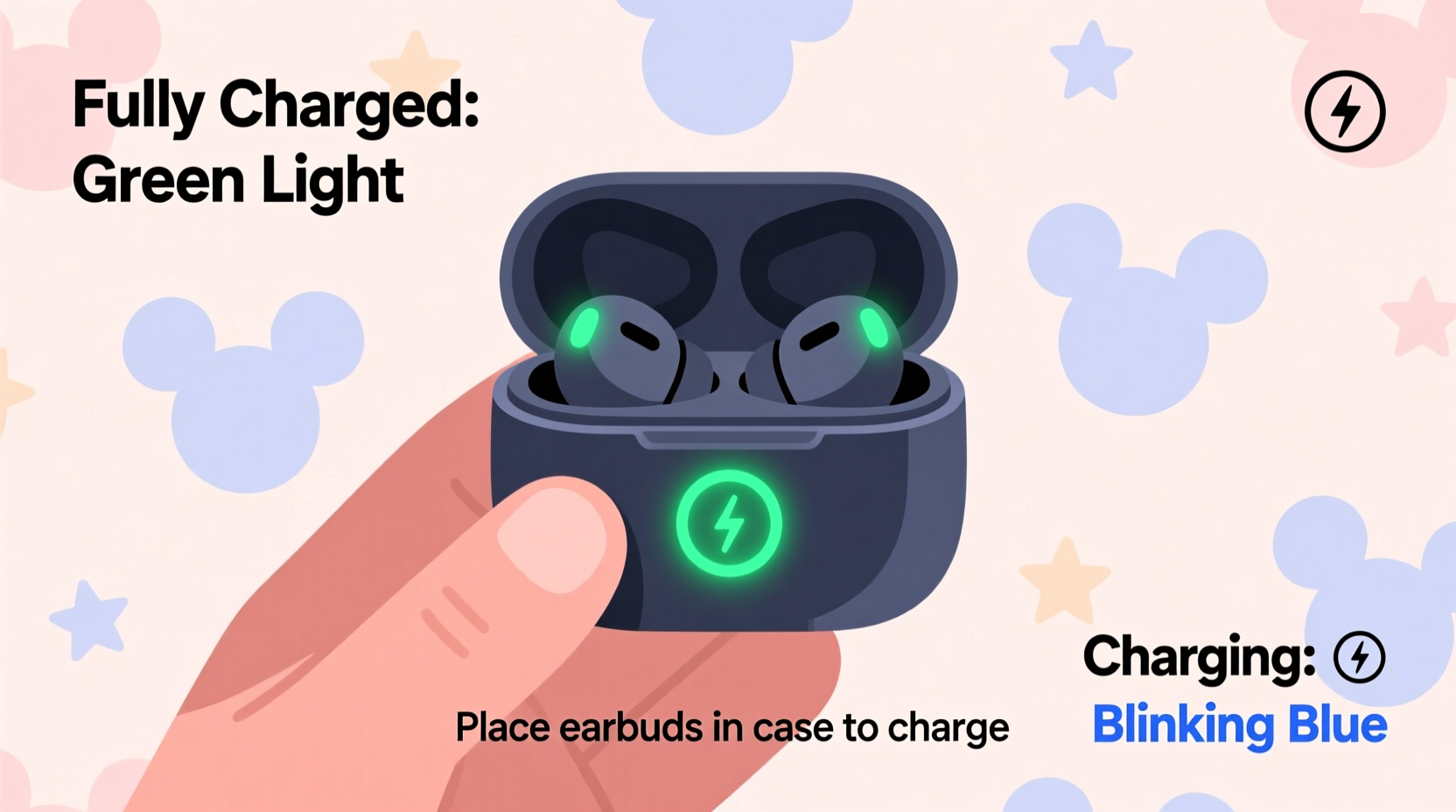 how to easily check when your disney earbuds are fully charged a simple user guide