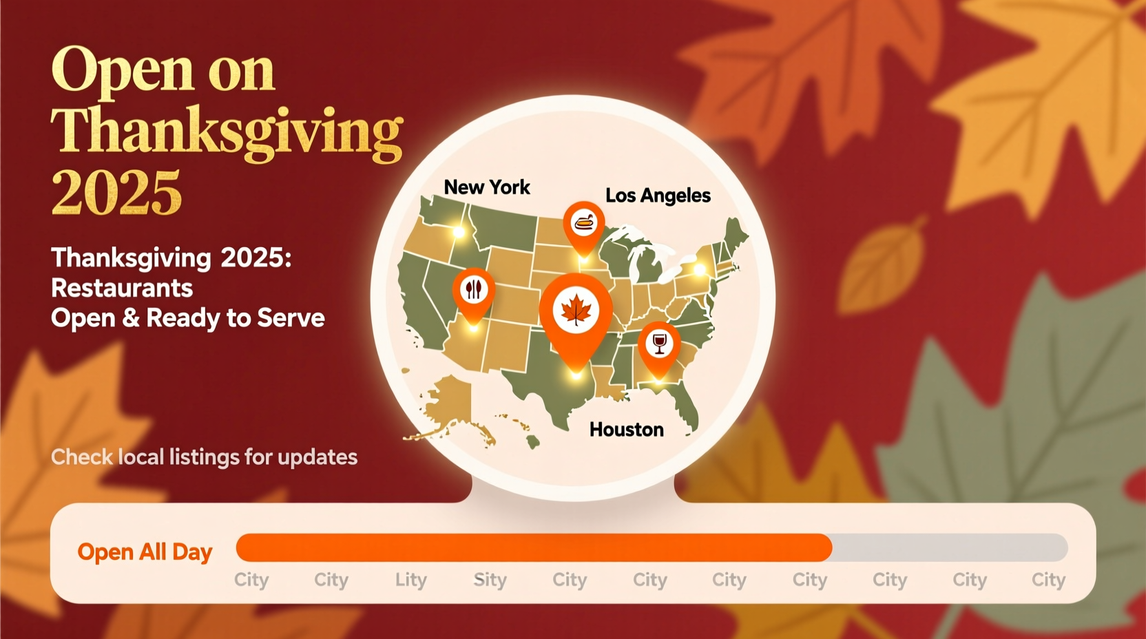 which restaurant is open on thanksgiving