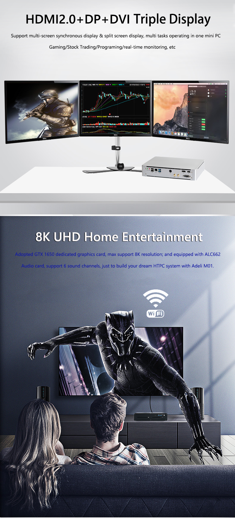 Mini PC Xeon D-1581 16 Core Server Workstation Computers Laptop and Desktops Quadro K620 2G Gaming PC For Gamer Design Rendering