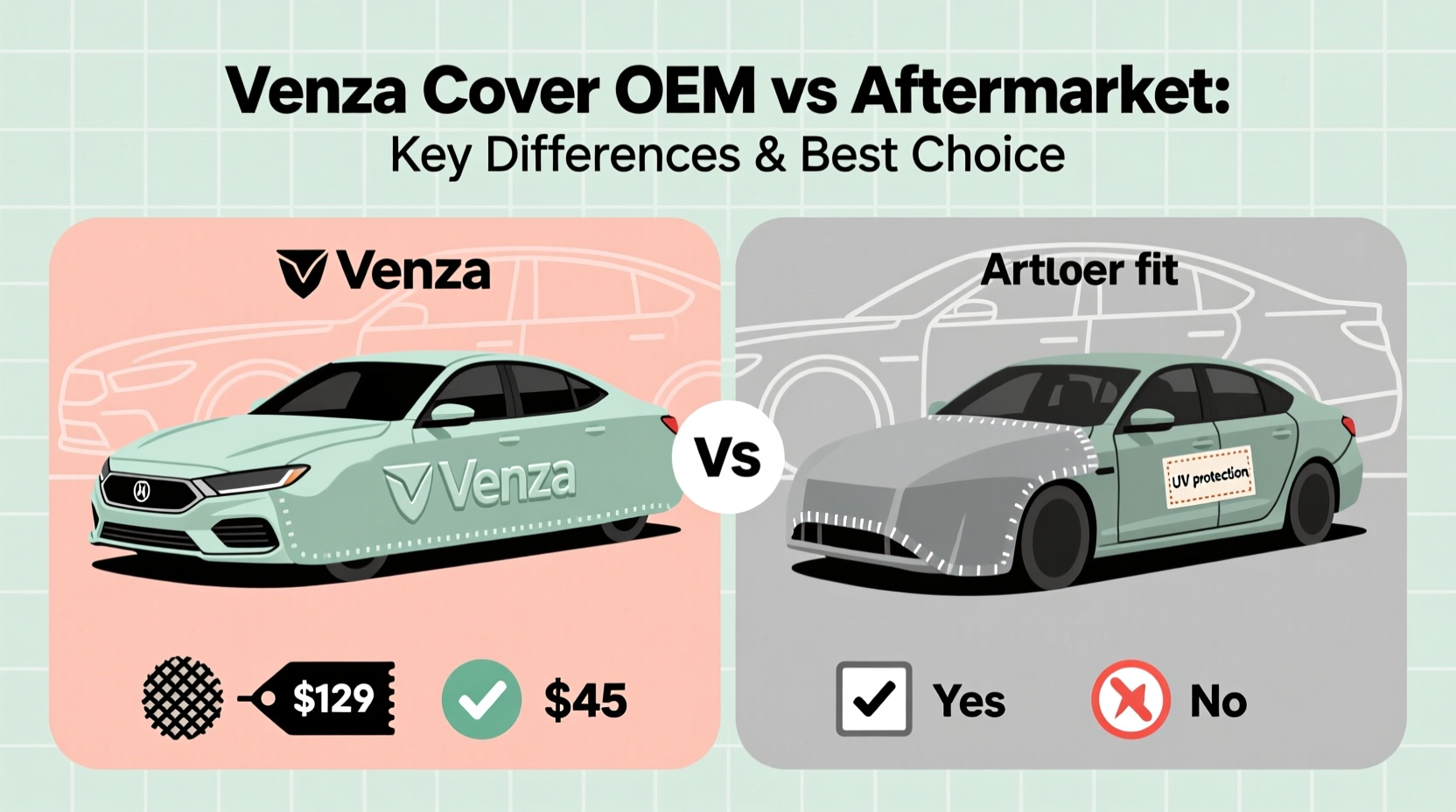 venza cover oem vs aftermarket