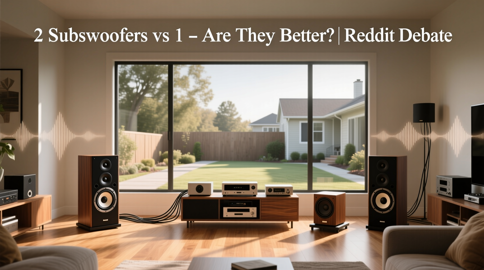 2 subwoofers vs 1 smoother bass, fewer dead zones