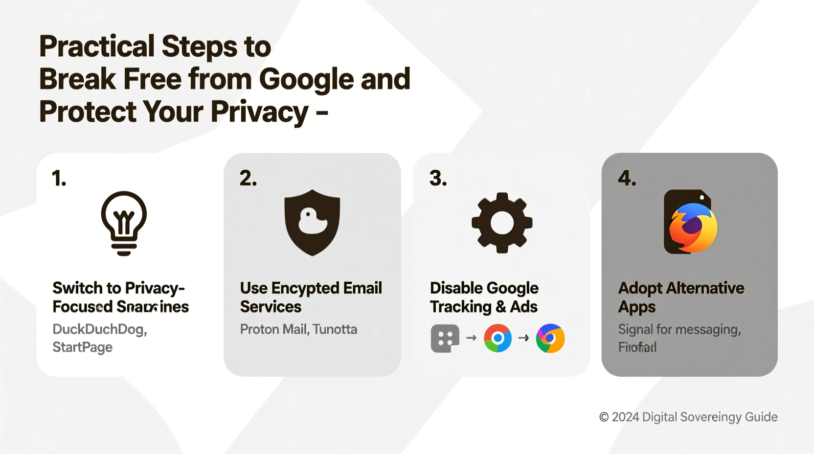practical steps to break free from google and protect your privacy