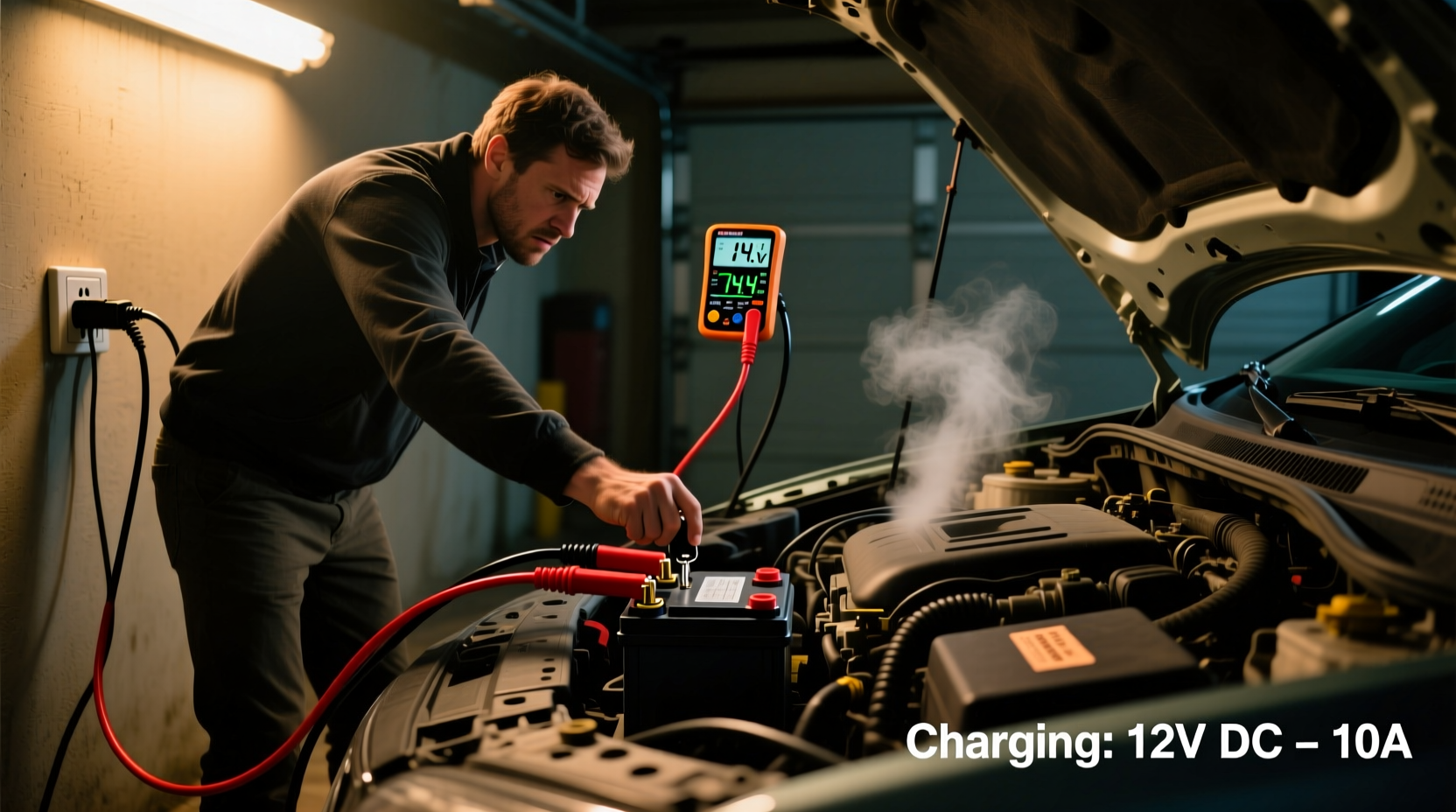 can you start a car while battery is charging