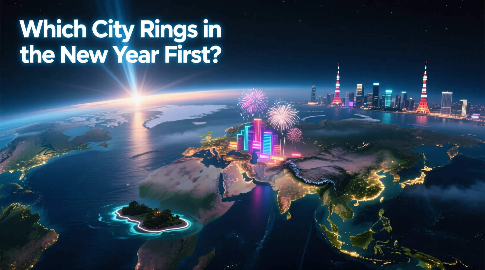 which city rings in the new year first