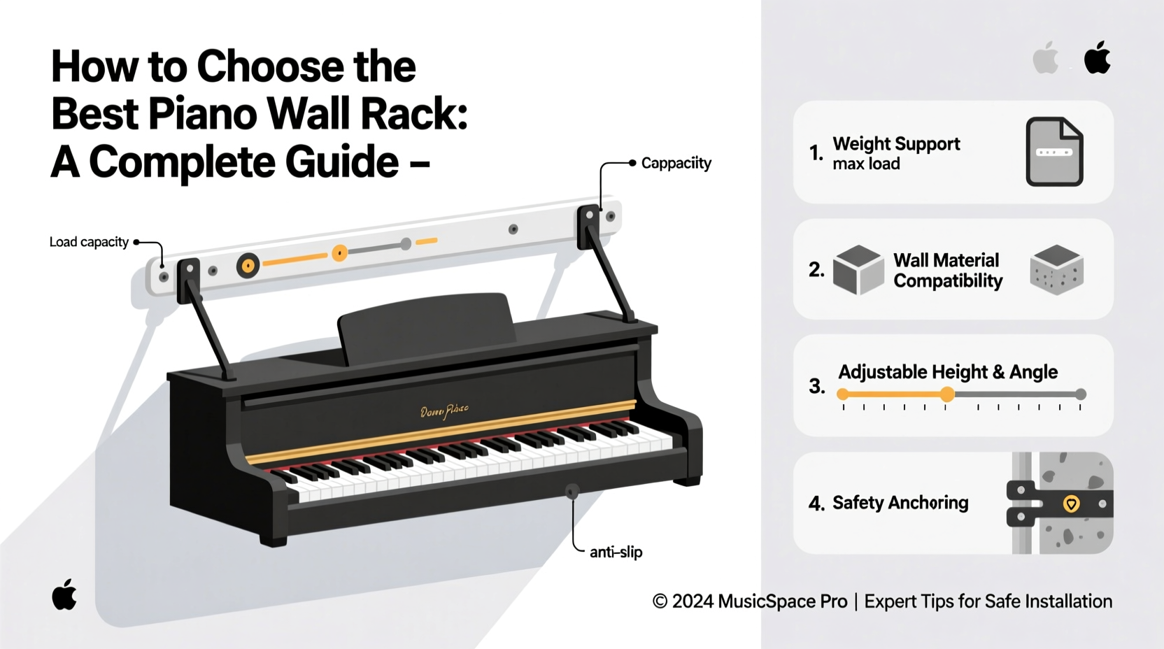 piano wall rack
