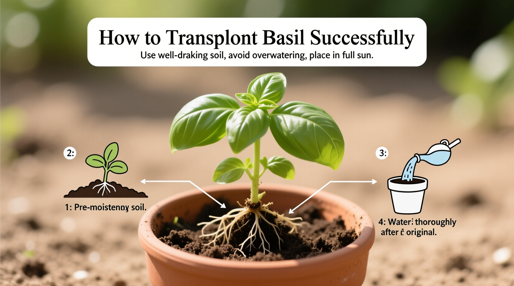 How to Transplant Basil Successfully