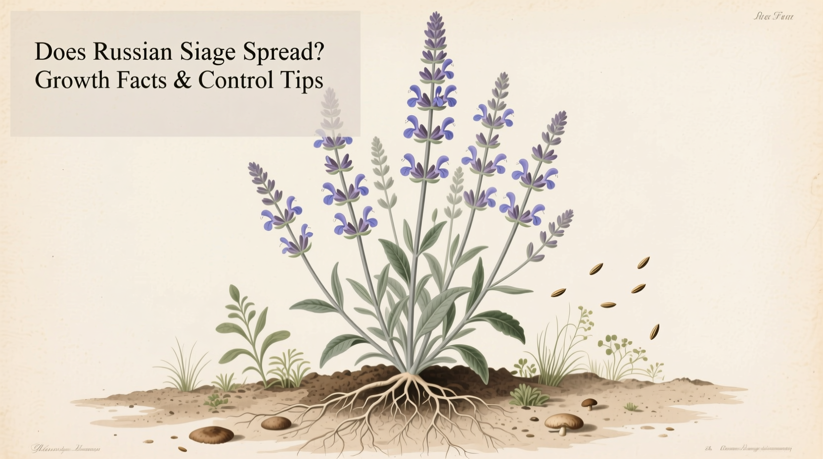 does russian sage spread