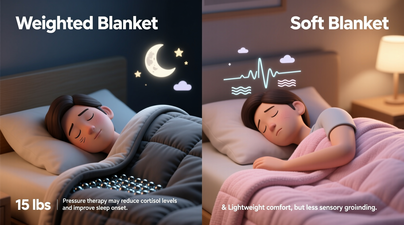 weighted blanket vs soft blanket does the hype around weighted blankets actually help you sleep better
