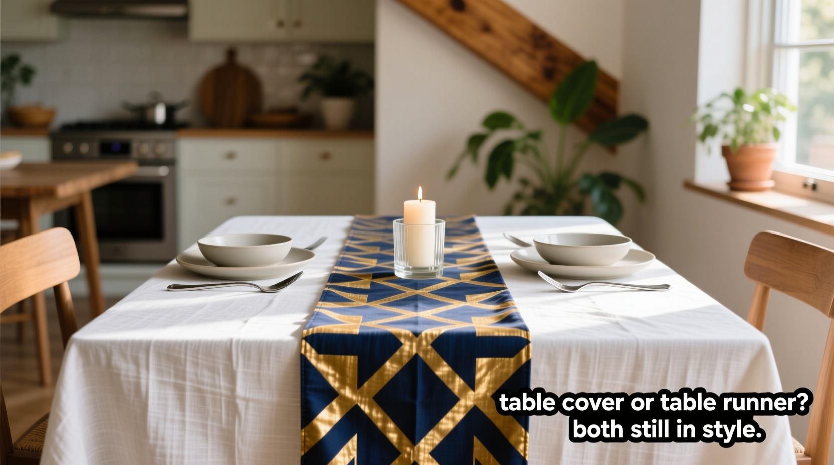 table cover or table runner does anyone even use both or is one totally outdated