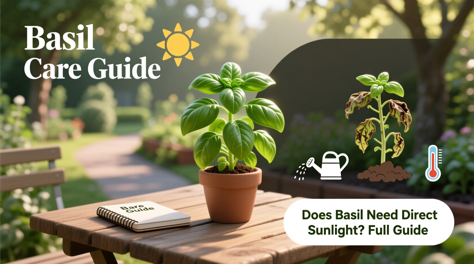 does basil plant need direct sunlight