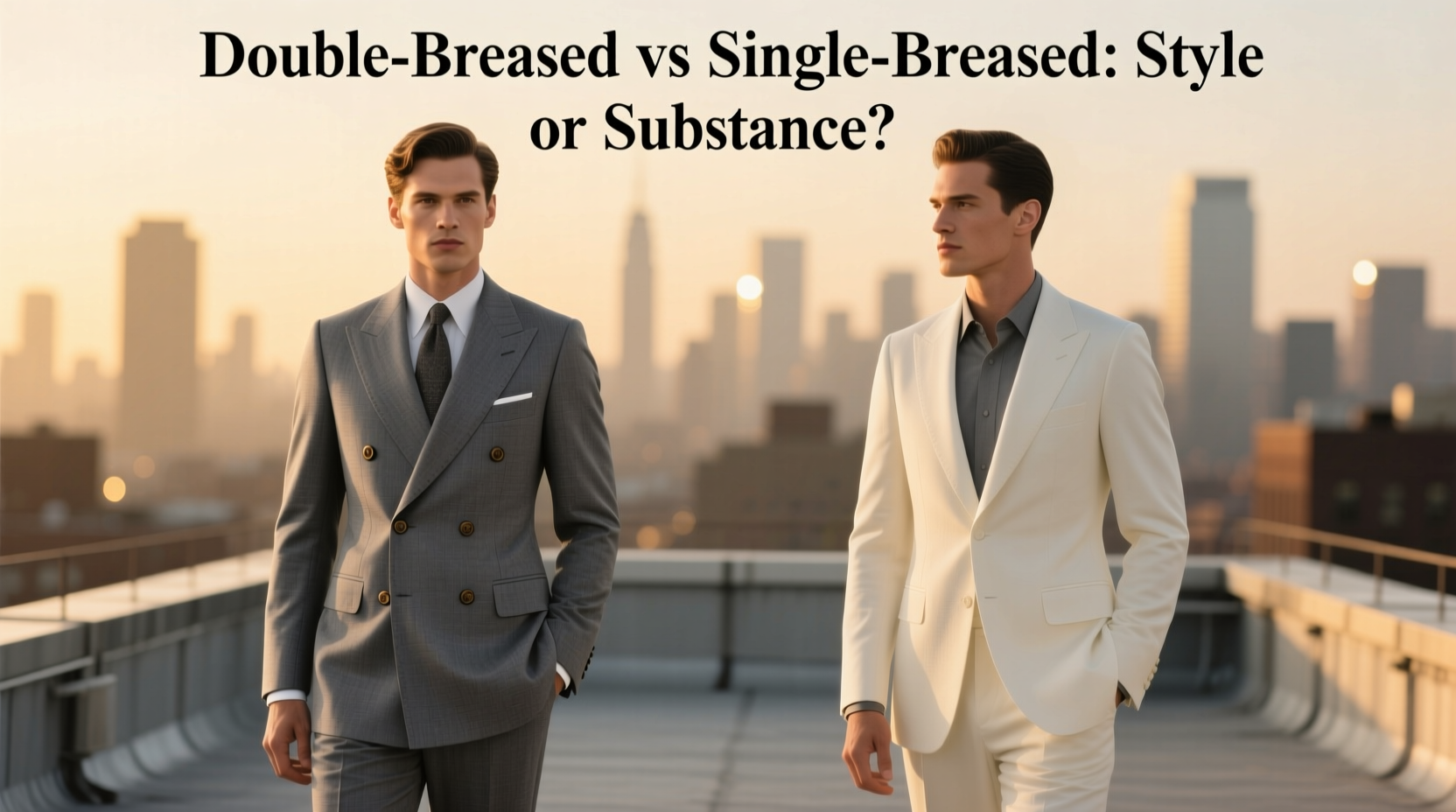 double breasted vs single breasted suit does it even matter anymore or is it just a style thing