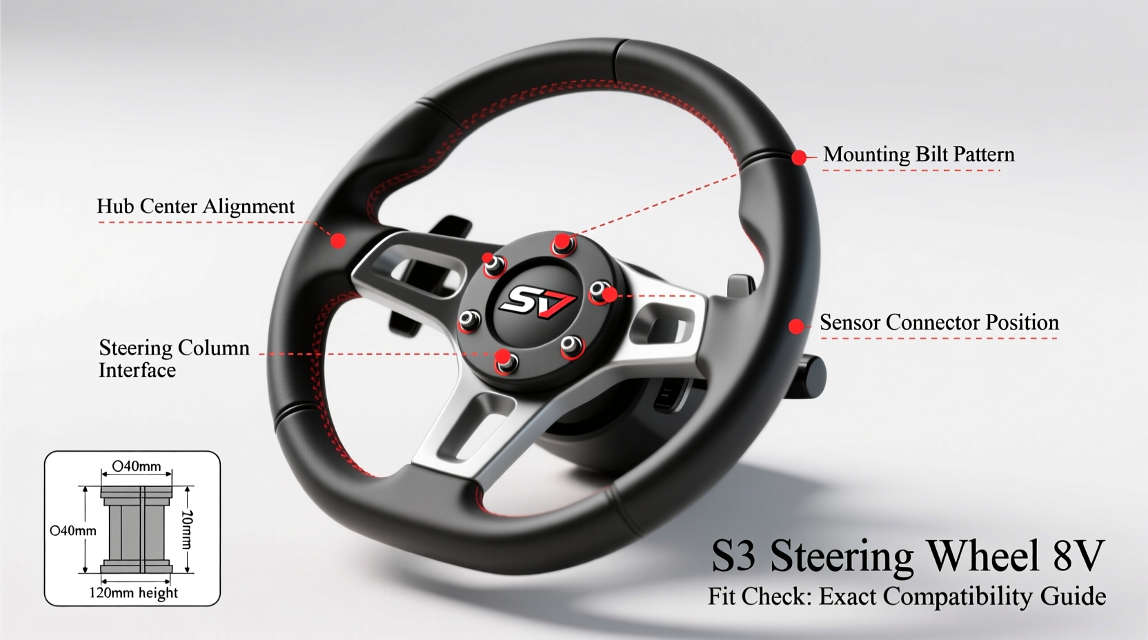s3 steering wheel 8v fit check