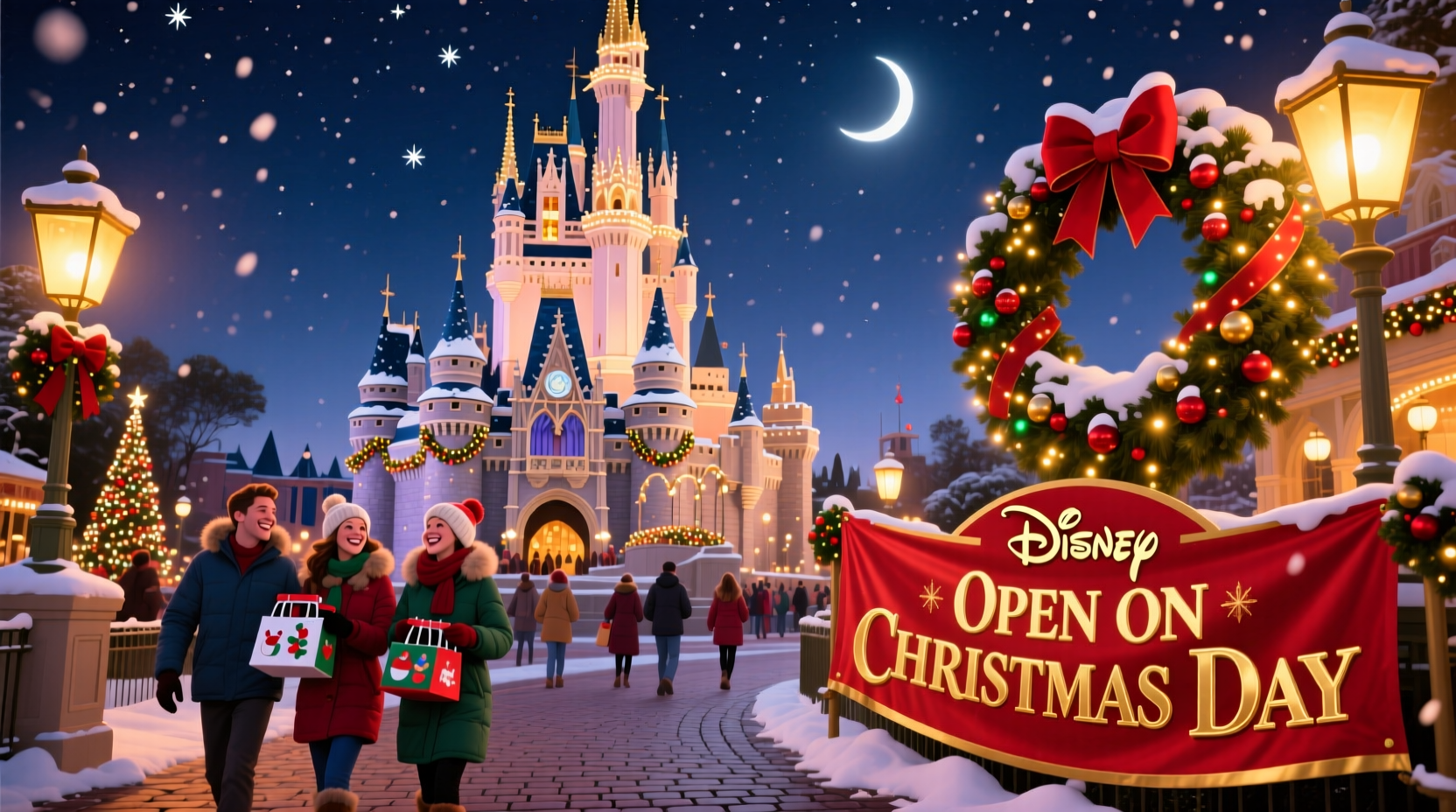 is magic kingdom open on christmas day