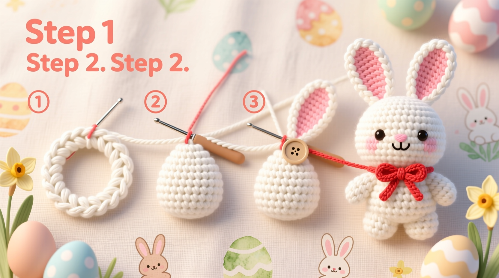how to crochet an easter bunny