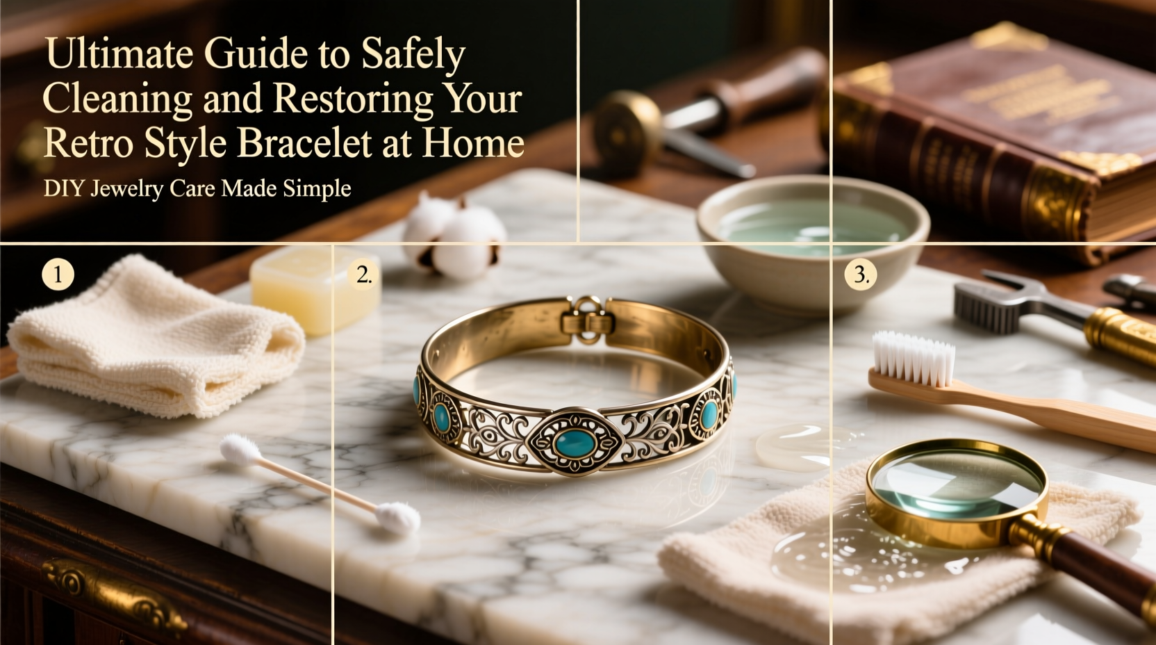 ultimate guide to safely cleaning and restoring your retro style bracelet at home