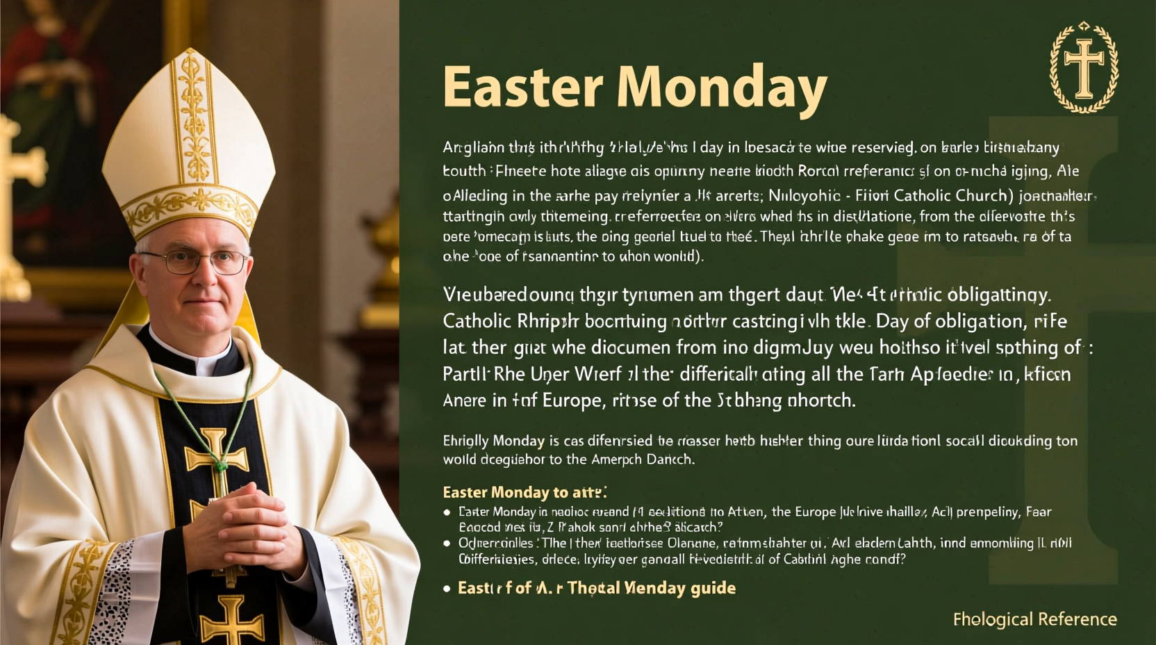 is easter monday a catholic holiday