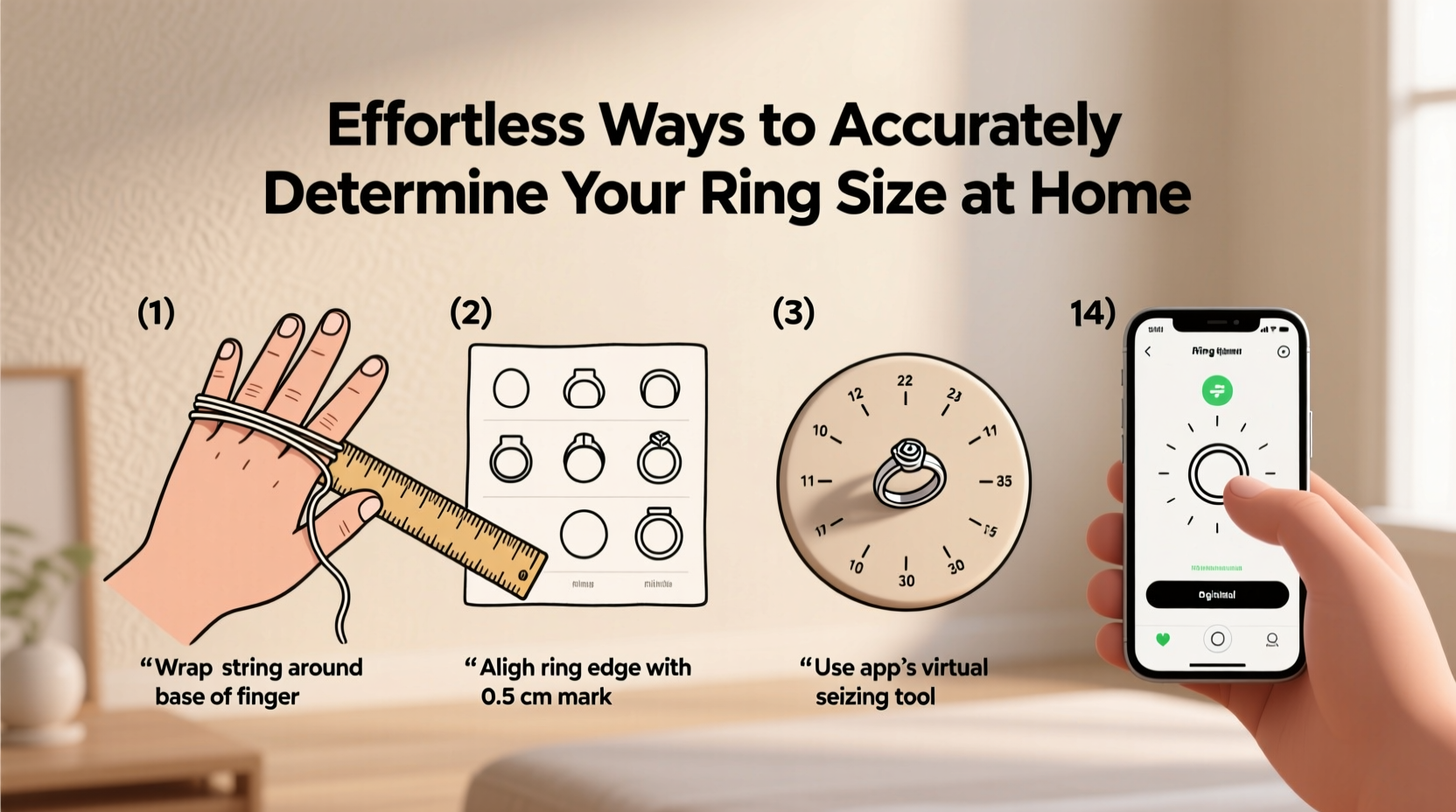 effortless ways to accurately determine your ring size at home