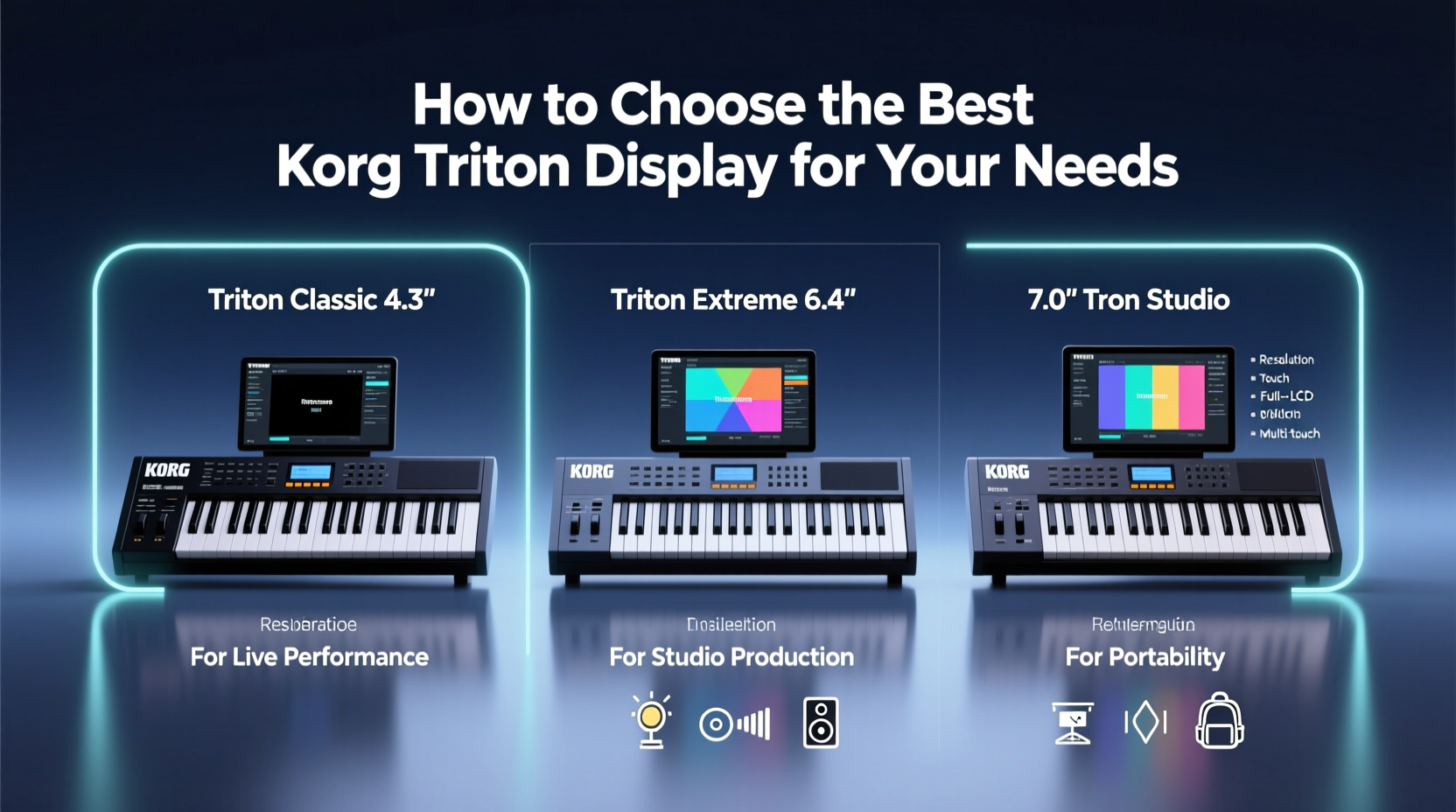 korg triton display
