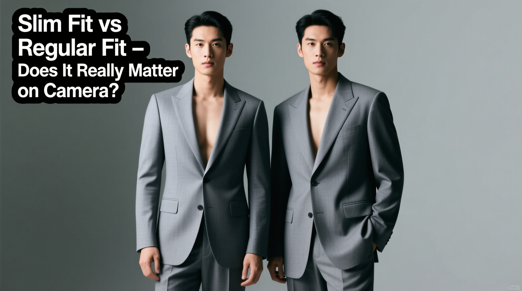slim fit vs regular fit suit does it really make a difference on camera 2