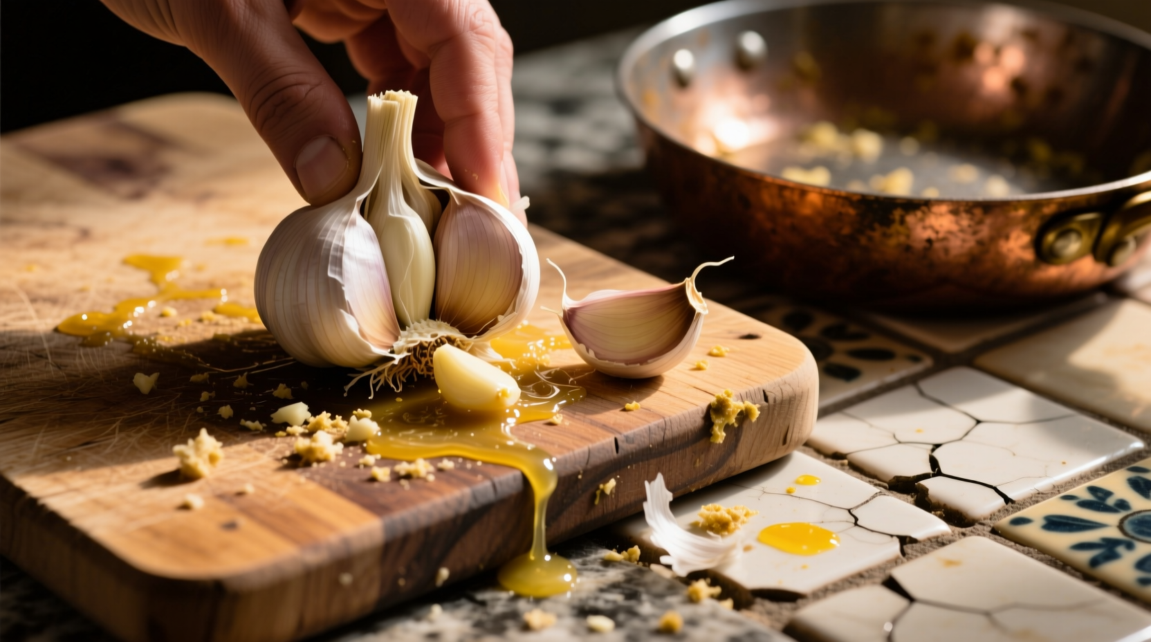 you should rub raw garlic on these things