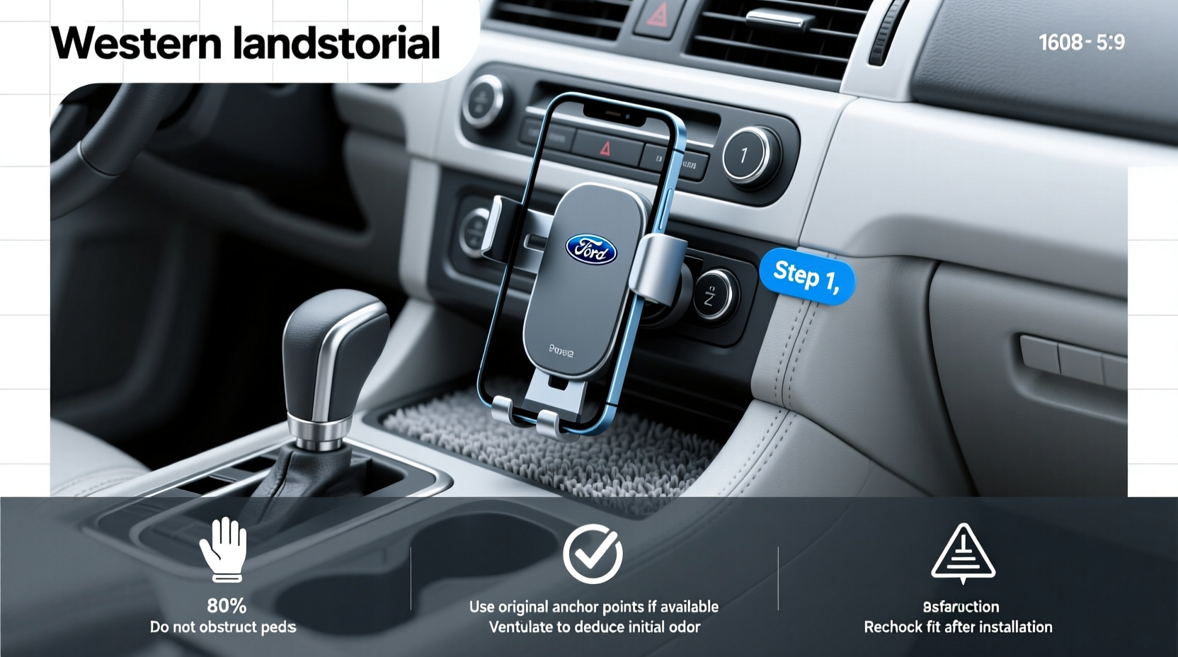 2008 ford explorer dash phone mount