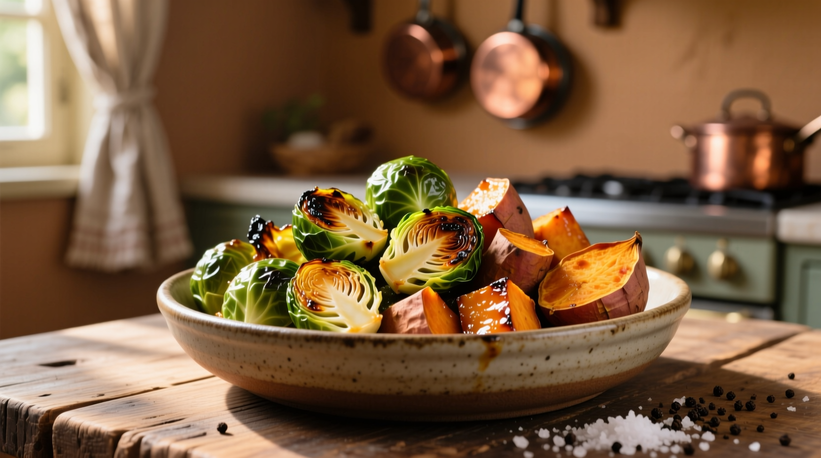 Perfect Roasted Brussels Sprouts and Sweet Potato Recipe