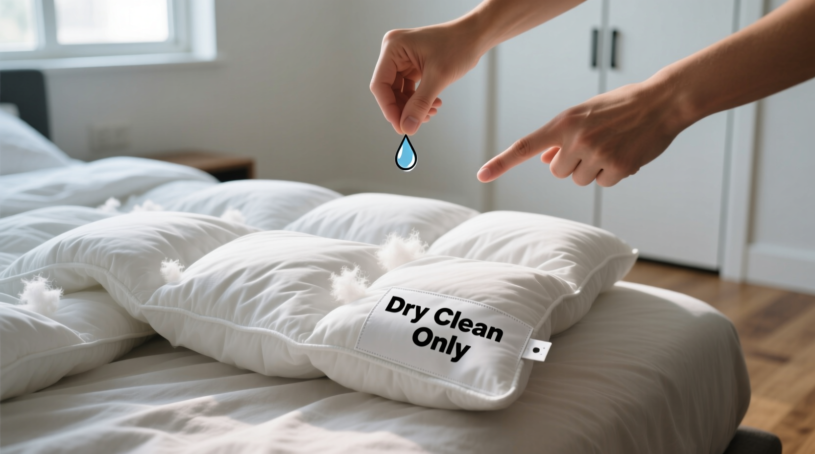 can you wash a down comforter that says dry clean only