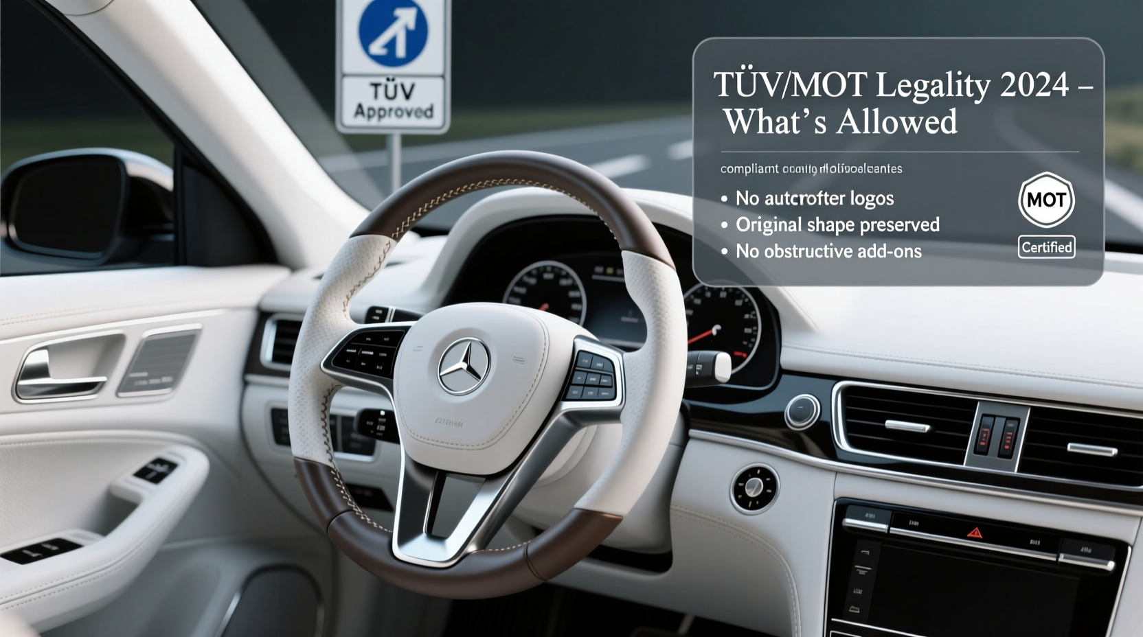w220 steering wheel tuv mot legality