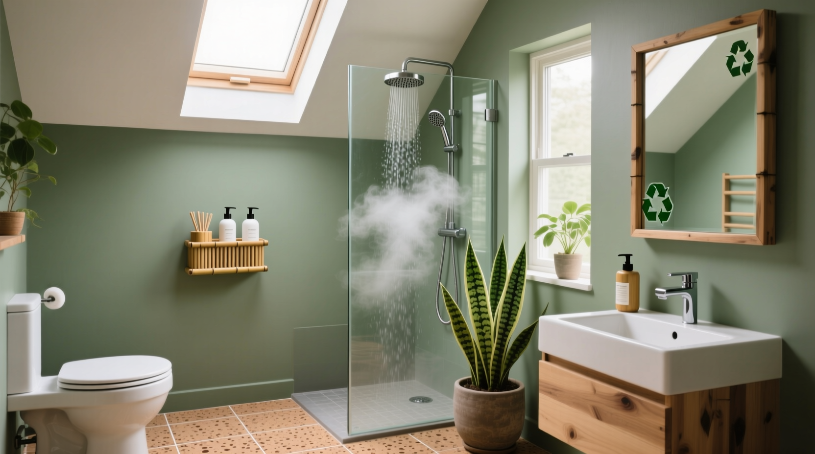 how to go green in the bathroom