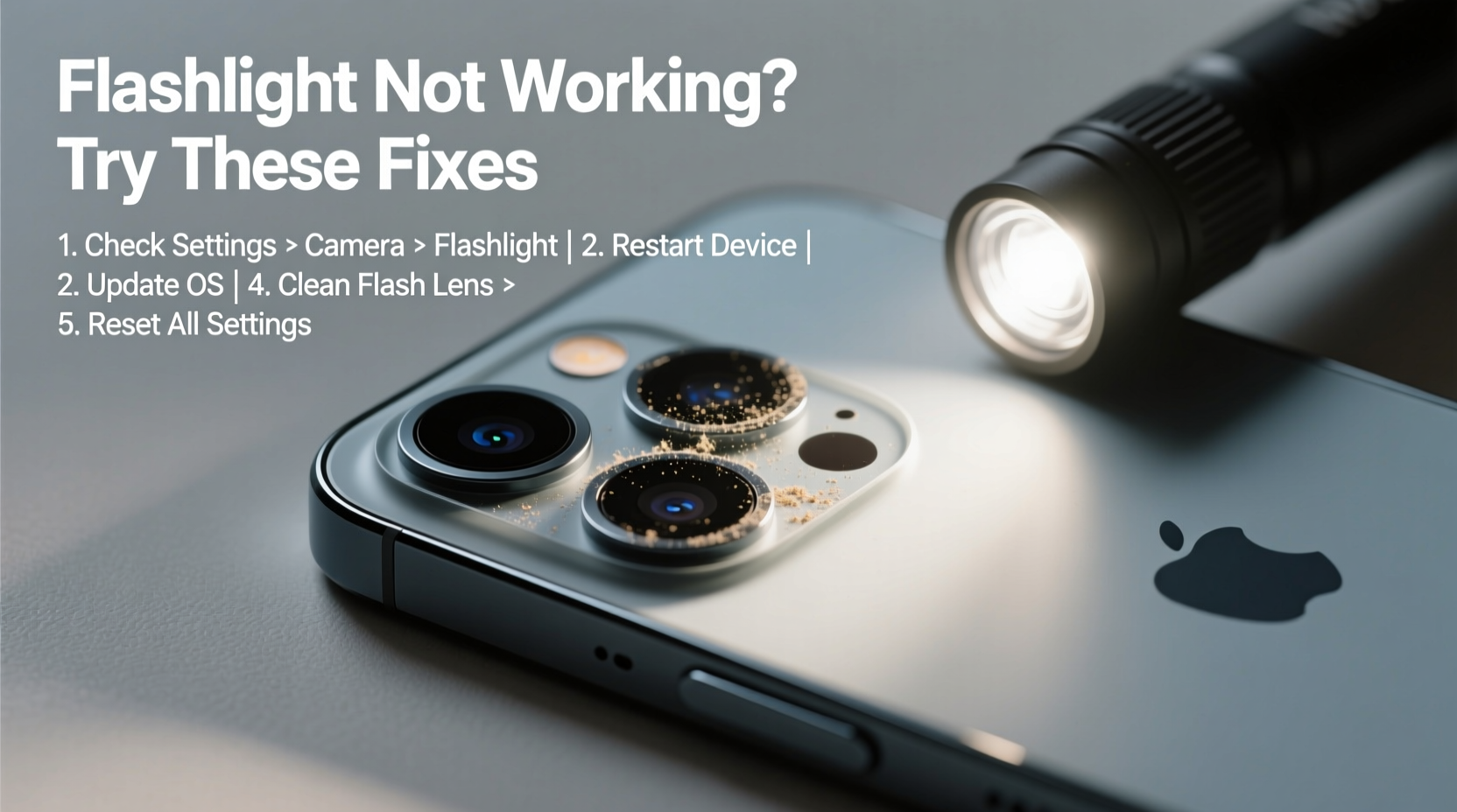 flashlight not working on phone troubleshooting tips fixes